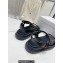 Dior D-Wave Sandals in Lambskin Black 2023