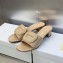 Dior Heel 3.5cm Day Slides in Patent Calfskin Beige 2023