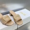 Dior Heel 3.5cm Day Slides in Patent Calfskin Beige 2023