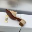 Dior Heel 3.5cm Day Slides in Patent Calfskin Beige 2023