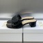Dior Heel 3.5cm Day Slides in Patent Calfskin Black 2023