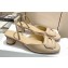 Dior Heel 4.5cm Day Slingback Pumps in Patent Calfskin Beige 2023