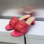 Dior Heel 3.5cm Day Slides in Patent Calfskin Fuchsia 2023