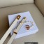 Dior Width 2cm Caro Belt in White Smooth Calfskin and Glass Pearls 2023