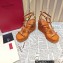 Valentino Heel 9.5cm Platform 3.5cm Rockstud ankle strap wedge sandals in calfskin Brown 2023