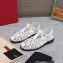 Valentino Rockstud Calfskin Round Toe Sandals White 2023