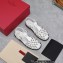 Valentino Rockstud Calfskin Round Toe Sandals White 2023