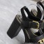 Valentino Heel 12.5cm Platform 4cm VLogo Chain sandals in calfskin leather Black 2023