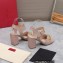 Valentino Heel 8cm VLogo Chain sandals in calfskin leather Nude 2023
