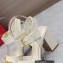 Valentino Heel 8cm VLogo Chain sandals in calfskin leather White 2023