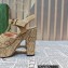 Gucci Heel 12cm Platform 3.5cm Horsebit sandals 745955 Beige 2023