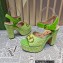 Gucci Heel 12cm Platform 3.5cm Horsebit sandals 745955 Green 2023