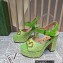 Gucci Heel 12cm Platform 3.5cm Horsebit sandals 745955 Green 2023