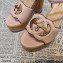 Gucci Heel 12cm Platform 3.5cm Interlocking G sandals 730022 Light Pink 2023