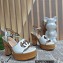 Gucci Heel 12cm Platform 3.5cm Interlocking G sandals 730022 White 2023