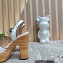 Gucci Heel 12cm Platform 3.5cm Interlocking G sandals 730022 White 2023