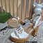 Gucci Heel 12cm Platform 3.5cm Interlocking G sandals 730022 White 2023