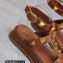 Valentino Roman Stud Platform 4cm ANKLE STRAP sandals Brown 2023