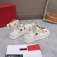 Valentino Roman Stud Platform 4cm ANKLE STRAP sandals White 2023