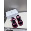Dior D-Wave Sandals in Indy Pink Multicolor Cotton with Jardin Indien Embroidery 2023
