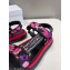 Dior D-Wave Sandals in Indy Pink Multicolor Cotton with Jardin Indien Embroidery 2023