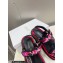 Dior D-Wave Sandals in Indy Pink Multicolor Cotton with Jardin Indien Embroidery 2023