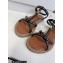 Celine TAILLAT FLAT SANDALs WITH STUDS in Calfskin Black 2023
