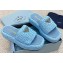 Prada Crochet flatform 4cm slides 1XZ761 Blue 2023
