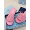 Prada Crochet flatform 4cm slides 1XZ761 Pink 2023
