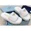 Prada Crochet flatform 4cm slides 1XZ761 White 2023