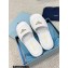 Prada Crochet flatform 4cm slides 1XZ761 White 2023