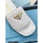 Prada Crochet flatform 4cm slides 1XZ761 White 2023