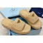 Prada Crochet flatform 4cm slides 1XZ761 Beige 2023