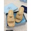 Prada Crochet flatform 4cm slides 1XZ761 Beige 2023
