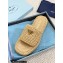 Prada Crochet flatform 4cm slides 1XZ761 Beige 2023