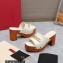 Valentino Heel 9.5cm Platform 3cm VLogo Chain CLOG in calfskin White 2023