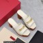 Valentino Heel 9.5cm Platform 3cm VLogo Chain CLOG in calfskin White 2023