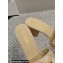 Chanel Heel 7cm Gold CC Logo Lambskin Quilting Mules G45014 Beige 2023
