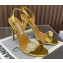 Aquazzura Heel 10.5cm Love Bubble Crystal-embellished Sandals Gold 2023