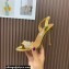 Aquazzura Heel 10.5cm Love Bubble Crystal-embellished Sandals Gold 2023