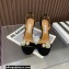 Aquazzura Heel 10.5cm Love Bubble Crystal-embellished Sandals Suede Black 2023