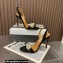 Aquazzura Heel 10.5cm Love Bubble Crystal-embellished Sandals Suede Black 2023