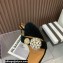 Aquazzura Heel 10.5cm Love Bubble Crystal-embellished Sandals Suede Black 2023
