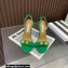 Aquazzura Heel 10.5cm Love Bubble Crystal-embellished Sandals Suede Green 2023