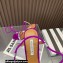 Aquazzura Heel 11.5cm Rock Chic Sandals Fuchsia 2023
