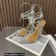 Aquazzura Heel 11.5cm Rock Chic PVC Pumps Silver 2023