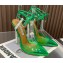 Aquazzura Heel 11.5cm Rock Chic PVC Pumps Green 2023
