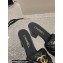 Chanel Heel 7cm Gold CC Logo Lambskin Quilting Mules G45014 Black 2023