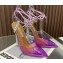 Aquazzura Heel 11.5cm Rock Chic PVC Pumps Purple 2023