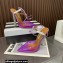 Aquazzura Heel 11.5cm Rock Chic PVC Pumps Purple 2023